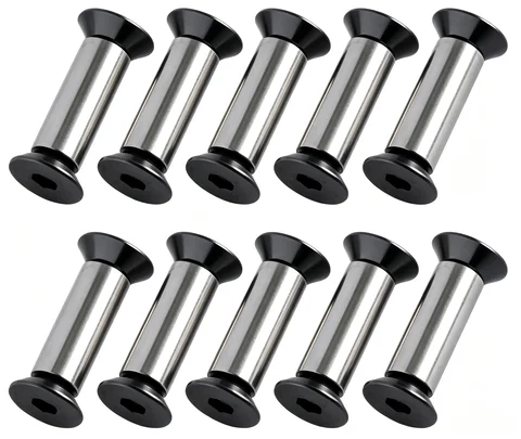 6pcs Stainless Steel Internal Hex Countersunk Knife Handle Locking Screws Bolts Rivets DIY Knife Making Handle Scale Fastener Replacement Hardware Accessories