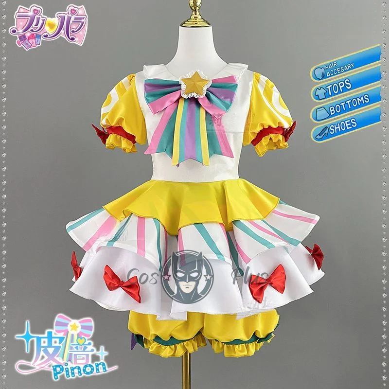 

Аниме Pripara Manaka, карнавальный костюм, новая девушка, треугольный костюм песен, серверный костюм на Хэллоуин, карнавал, милое платье Лолиты, аксессуар