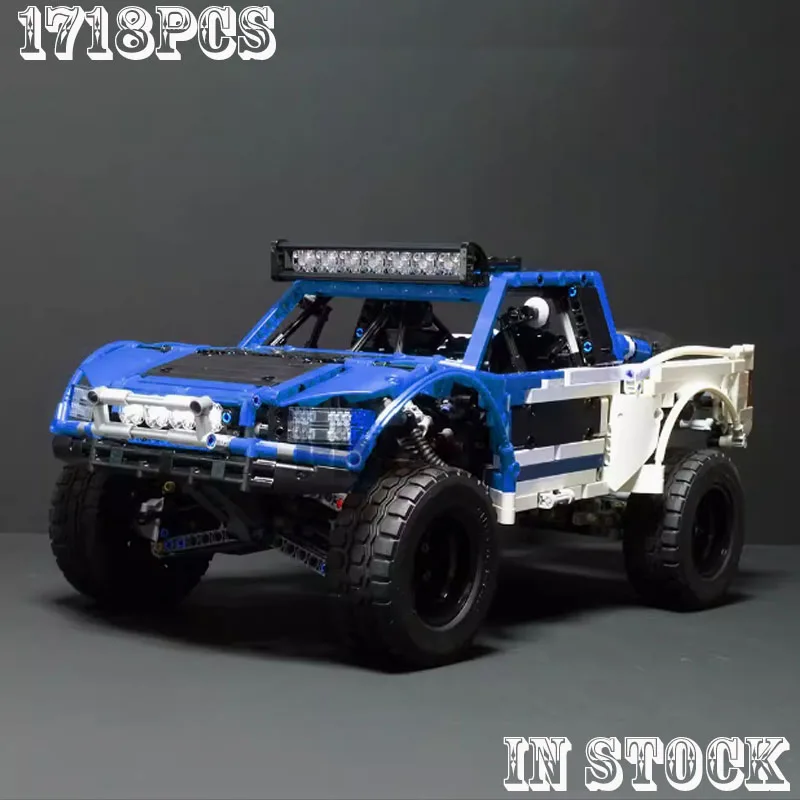 Niebieski MOC-3662Klasyczny 1977 Super buggy Racing klocki do budowy Model Kreatywne chłopcy Dzieci Urodziny Boże Narodzenie Zabawka DIY Prezenty