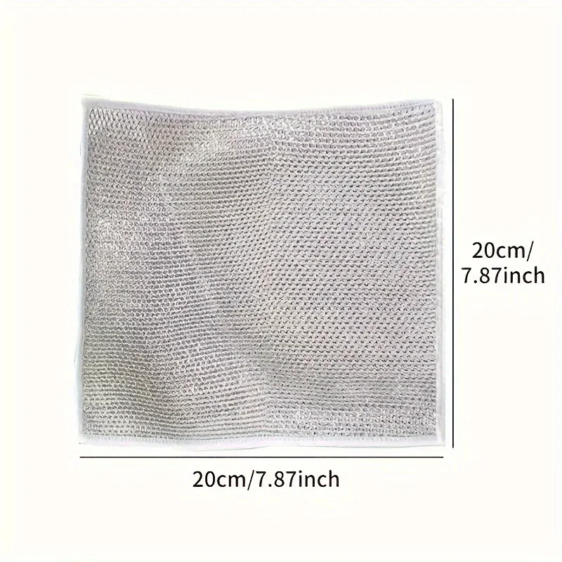 1pc Steel wire ball cloth, steel wire dishwashing cloth, kitchen cleaning without oil stains