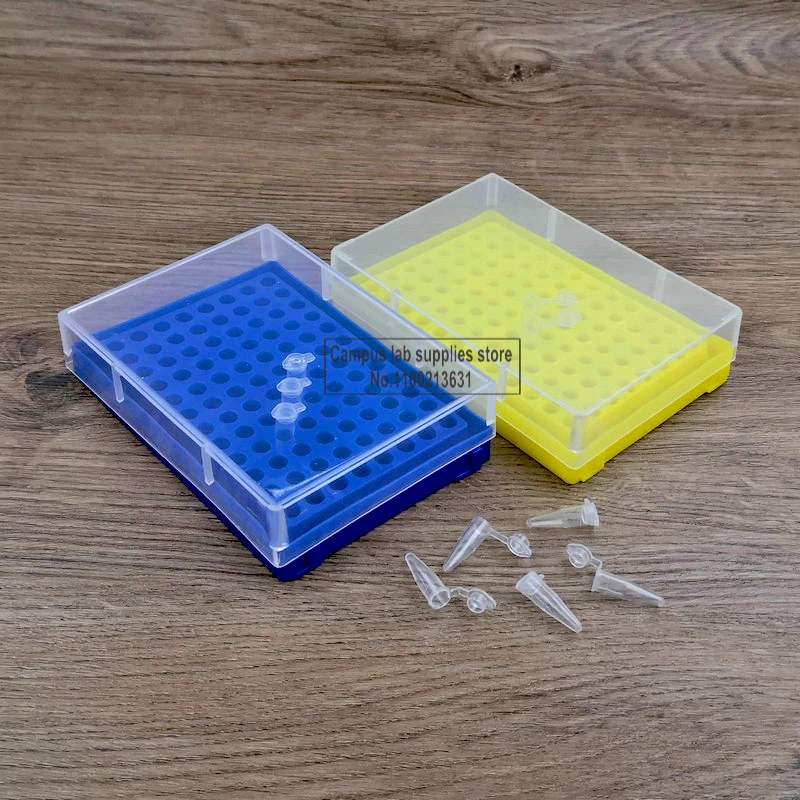 

1/2/5/10pcs 0.2ml Plastic Centrifuge Tube Box with 96 Slots, Storage Boxes of PCR Tube Laboratory Supplies