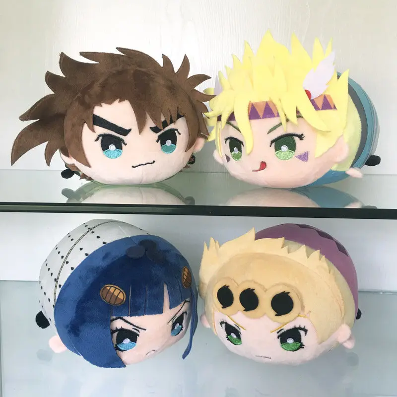 

New In Stock Jojo'S Bizarre Adventure Lying Soft Plush Pillows Anime Jotaro Kujo Rohan Kishibe Stuffed Cushions Decor Gifts