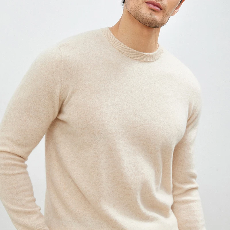 Fall/Winter New Men's 100% Cashmere Sweater With Half-High Collar And Warm Pullover Comfortable Cashmere Sweater Top.