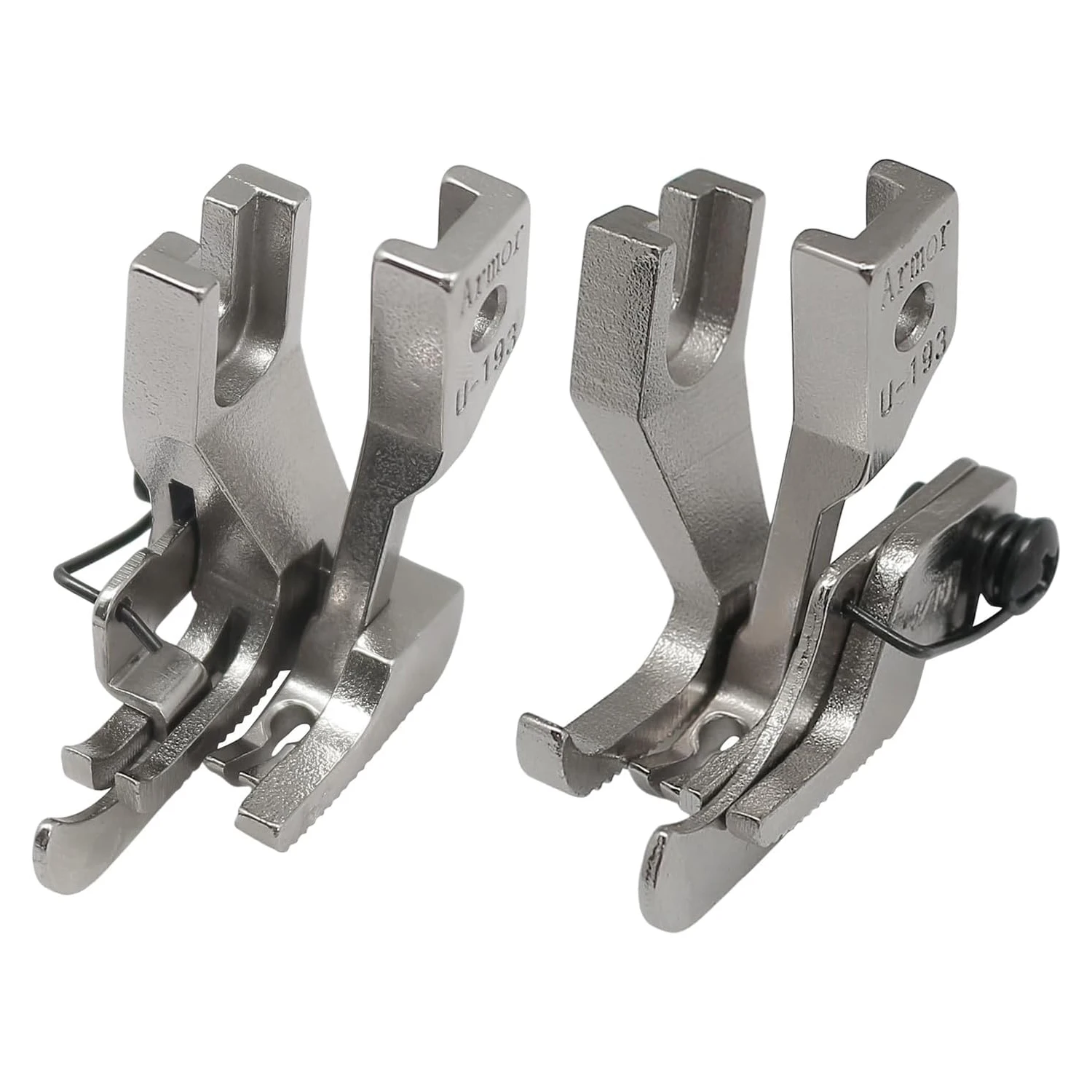 2 zestawy 6 MM górne szwy stopki do chodzenia z prowadnicą po lewej/prawej pasuje do Consew 205RB/Brother B797/JUKI 1181 (1/4")