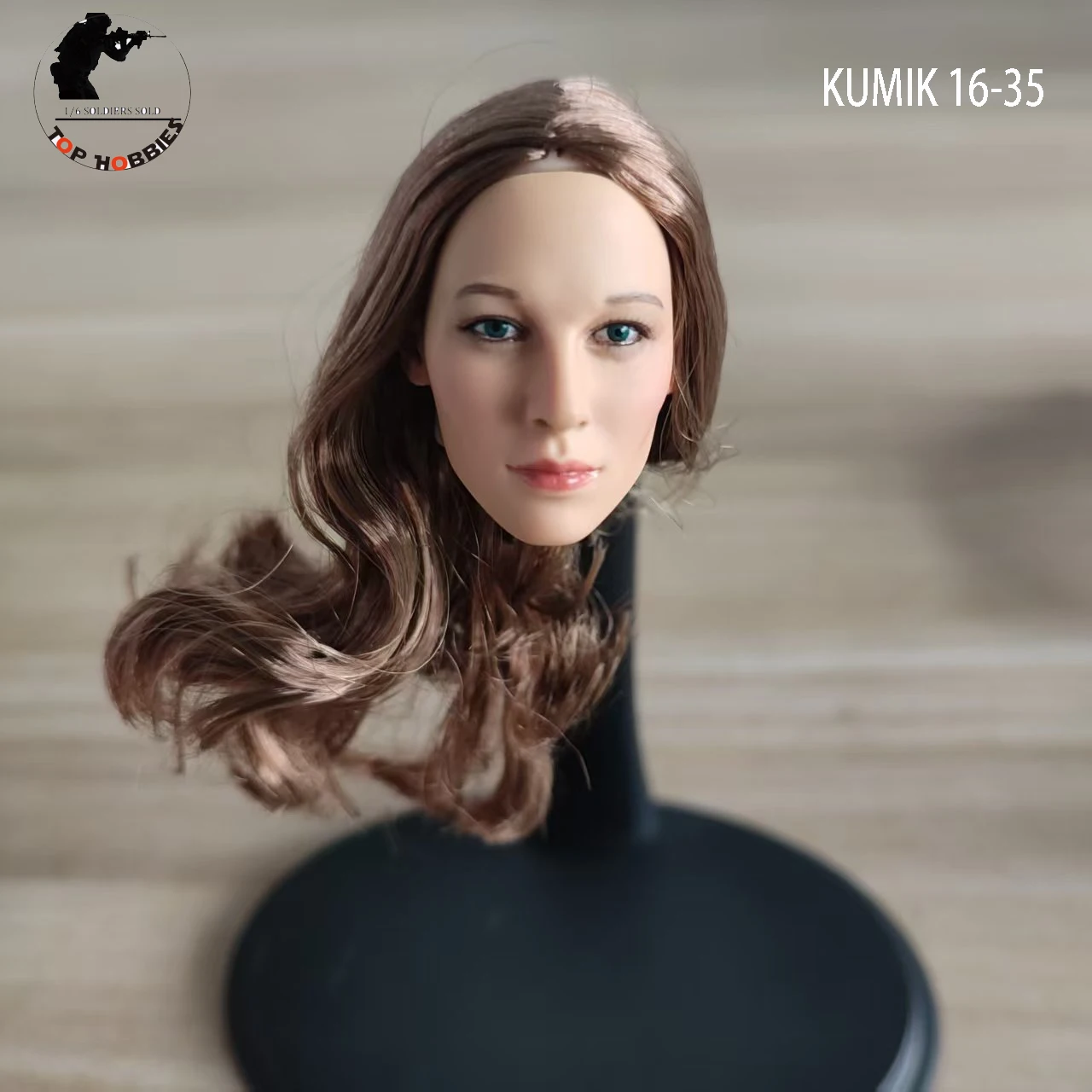 

В магазине масштаб 1:6, аксессуары для фигурок, 1/6, женская голова, скульптура, модель KM 16-35, коричневые вьющиеся волосы, F 12 дюймов, коллекционная фигурка тела