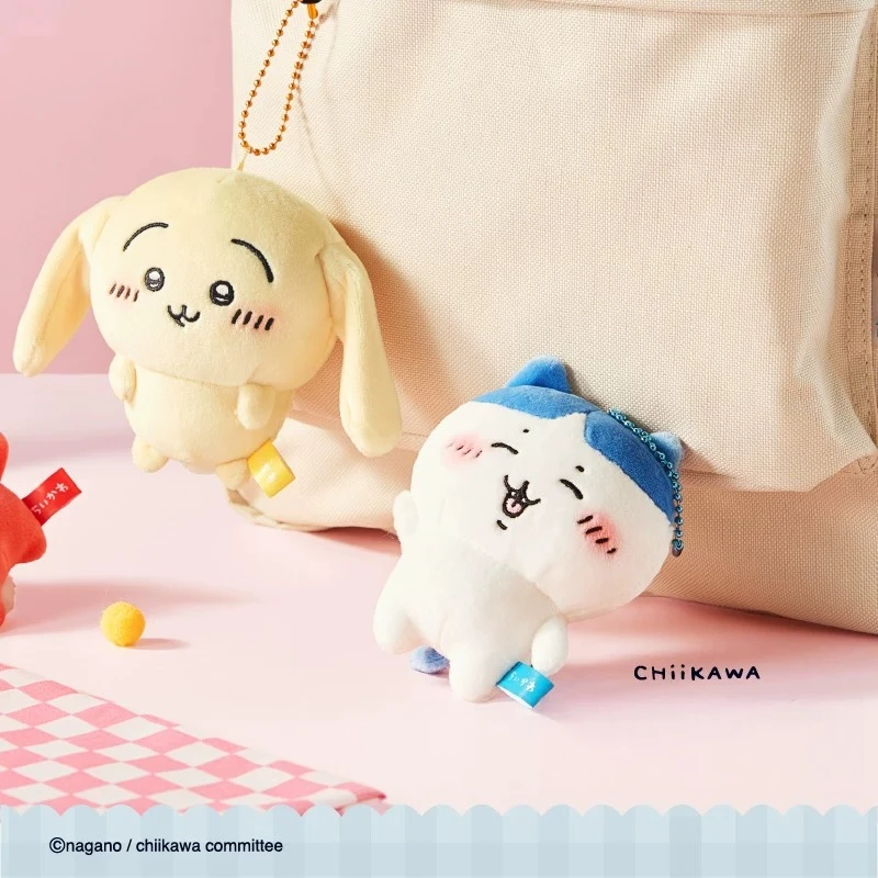 Chiikawa Hachiware Usagi Kawaii Anime Cartoon Hair Changing Period Flat Top Plush Pendant Bag Pendant Cute Exquisite Personality