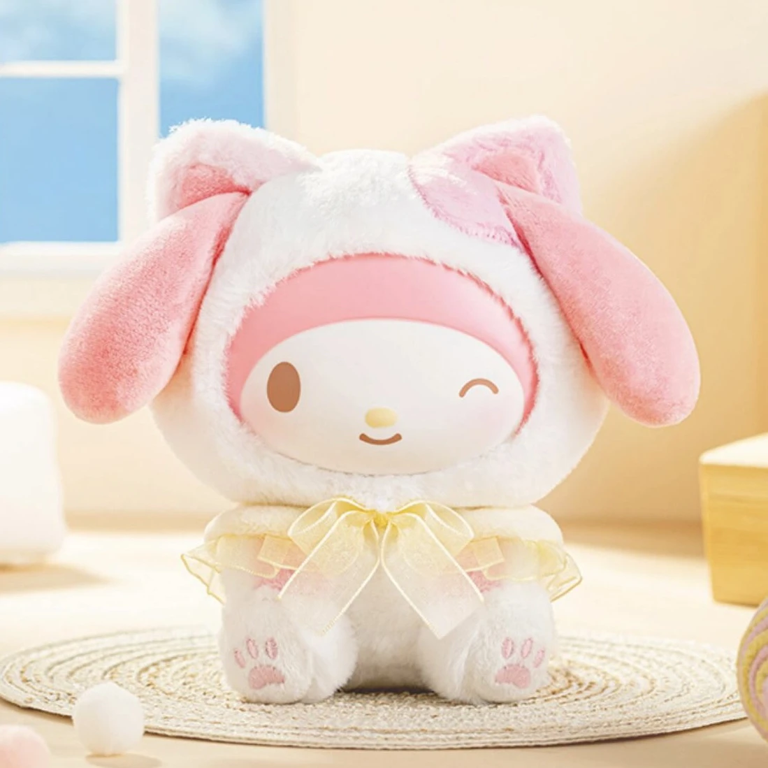 

New Original Blind Box Sanrio Doudou Kitty Series Mystery Box Rubber Kt Cat Doll Pendant Toy Cute Accessory Birthday Gift