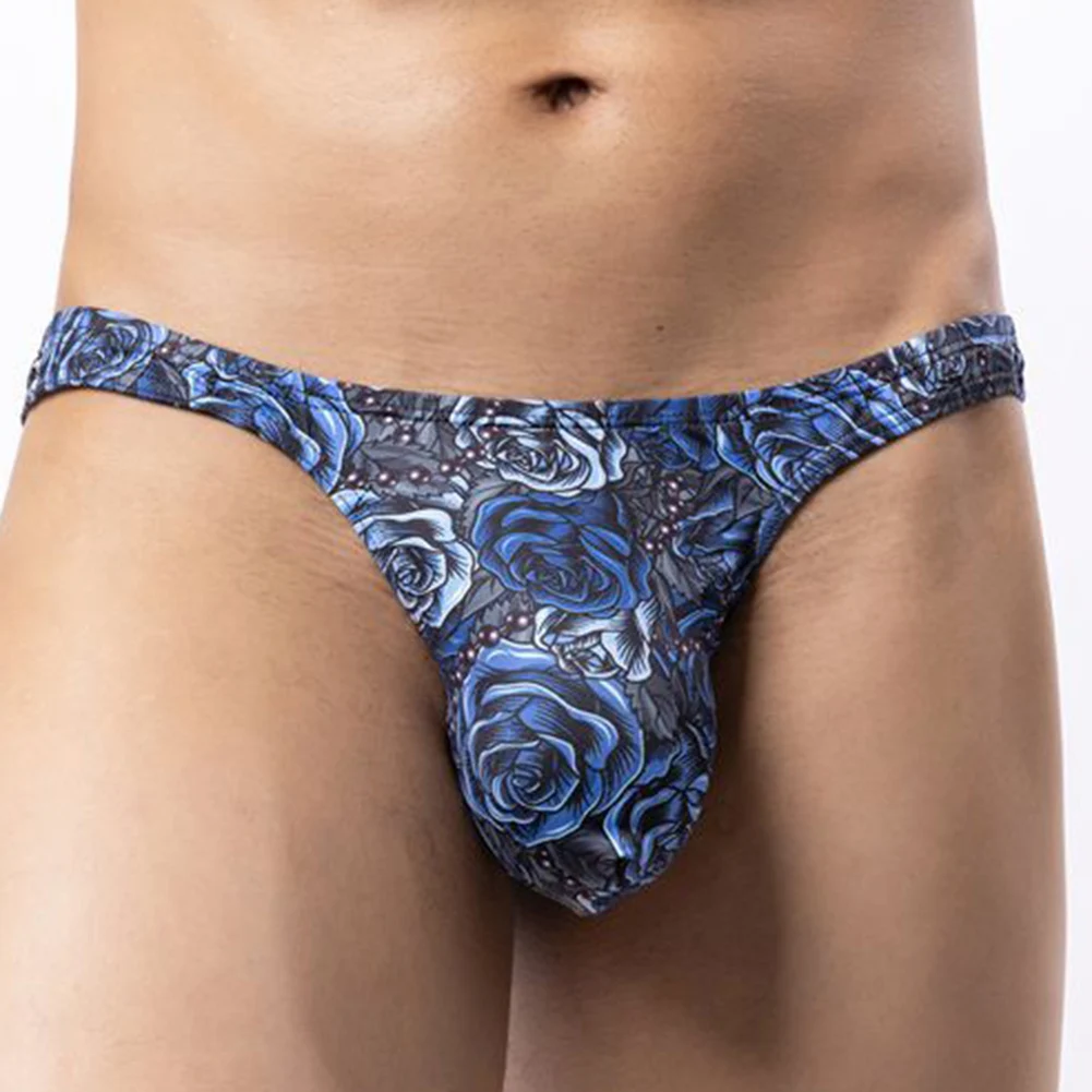 Men Print Thongs Low-rise Underwear Sexy Tоy Mens Panties Femboy T-back Underpants Briefs Men Gay Sissy Pouch G-string Lingerie