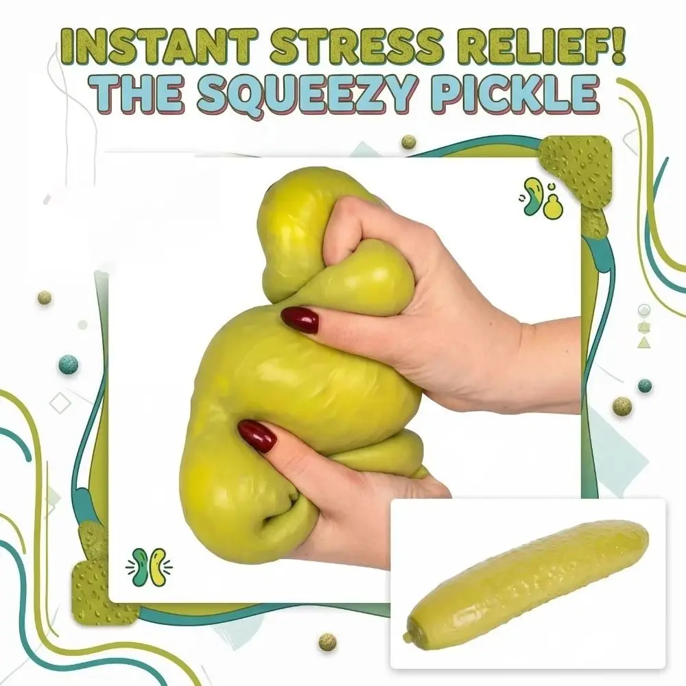Release Hand Cucumber Squeeze Sensory Relax Gift Simulated Cucumber Vent Stretch Elastic Slow Rebound Anxiety Relief