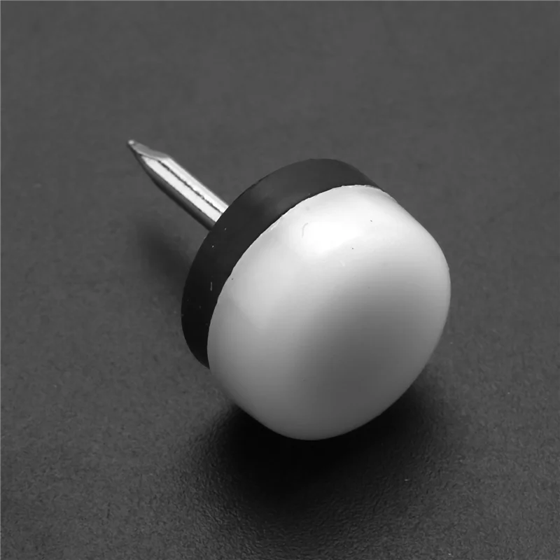 

ABWP-160Pcs Thickened Furniture Glide,Nail-On Nylon Slider Pad Floor Protector(18Mm Or 0.7Inch,White)