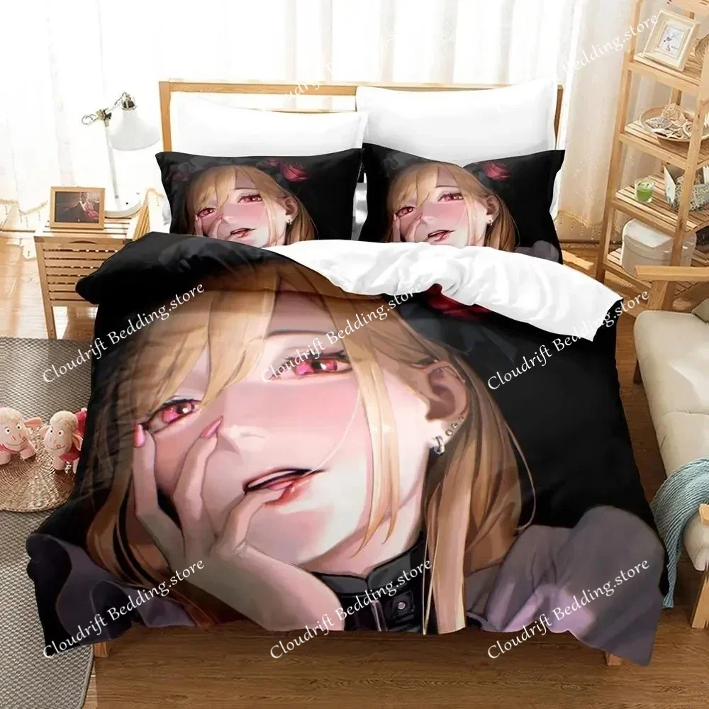 2024 Marin Kitagawa Single Adult Boys Bedroom Duvet Cover Set Anime Bedding Set Double King Size Quilt Cover Pillowcase