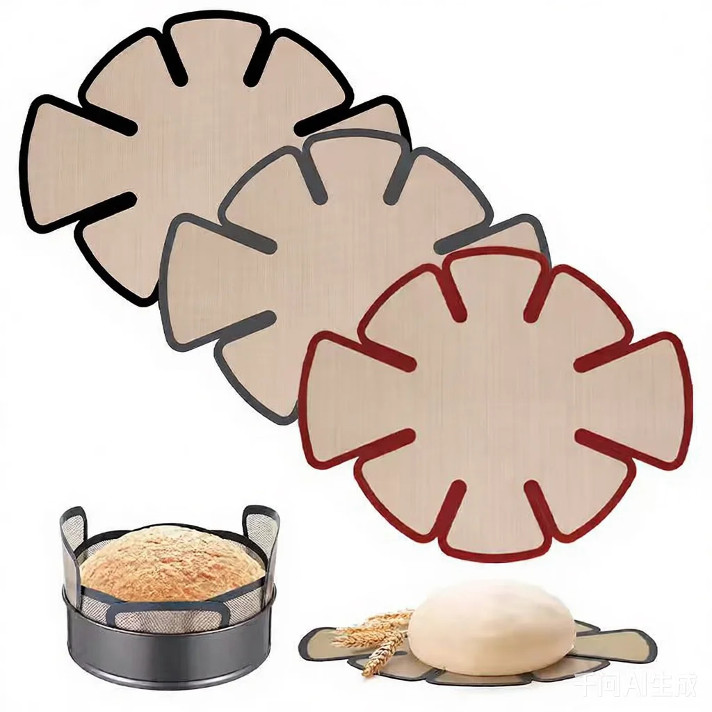 1pc Non Stick Silicone Bread Proofing Mat Reusable Food Safe Pastry Dough Pad Non Slip Fits 18.1x14.2inch Bread Molds Easy Clean