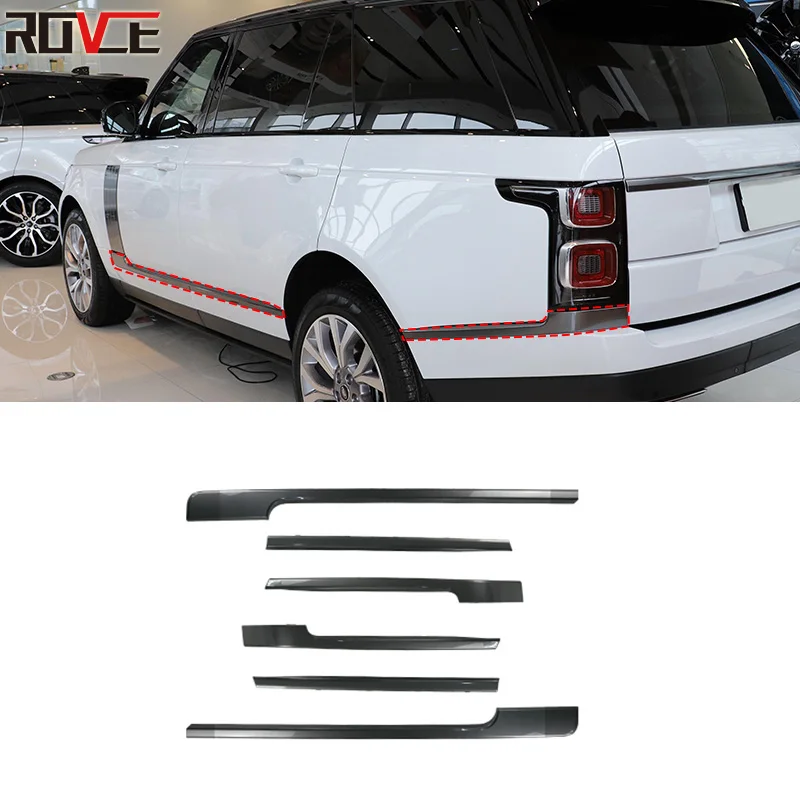 

ROVCE Car Body Kit Side Door Decorative Strip Trim For Land Rover Range Rover Vogue L405 2013-2022 Car Styling Accessories