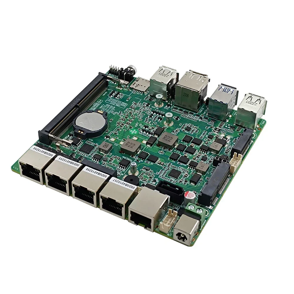 جهاز توجيه Intel Twin Lake N150 /N100 ناعم بدون مروحة كمبيوتر صغير 4x Intel i226 2.5G LAN HD DP pfSense 4G/5G جهاز جدار الحماية ESXI AES-NI