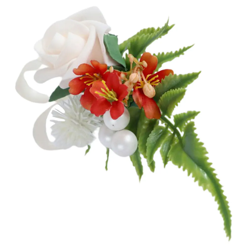 

Artificial Flower Wedding Boutonniere Groom Corsage Bride Bridesmaid Bridal Suit Decoration Party Gathering Fresh Chic Style