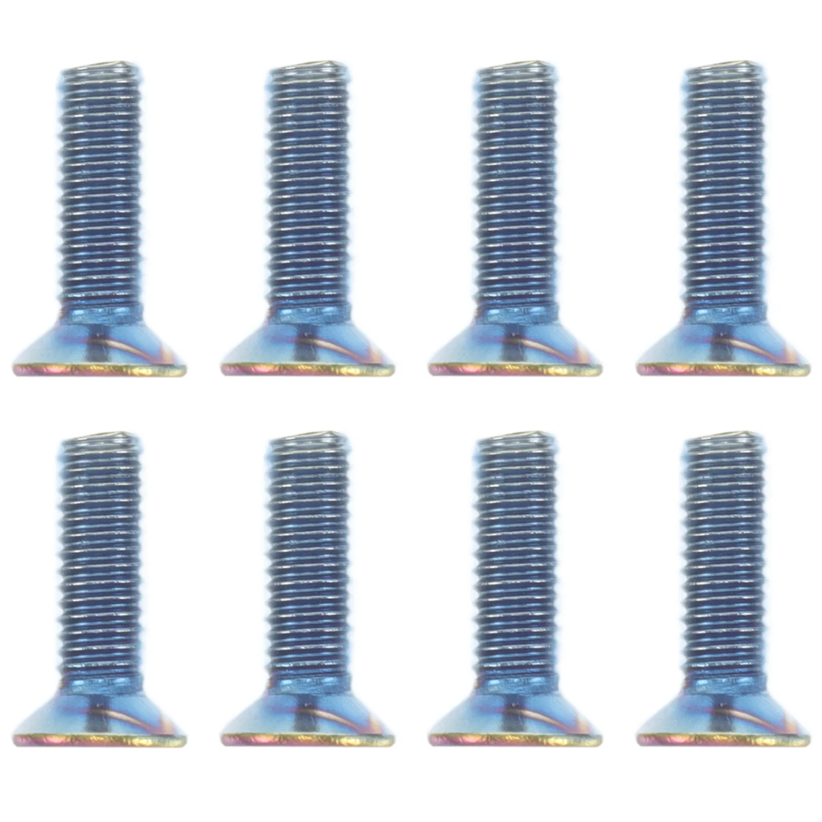 

8Pcs Flat Head Steering Wheel Screw Bolts M5x0.8 Metal Bolts Car Interior Accessories Racing Modification Replacement Kit