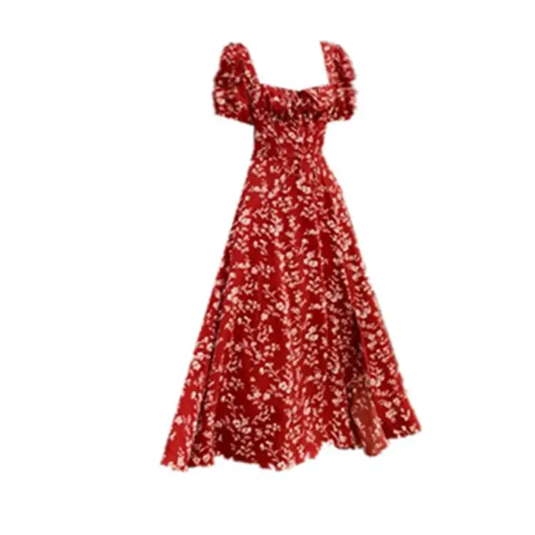 

Женская винтажная квадратная юбка трапециевидной формы большого размера с цветочным принтом Ne Dr, летняя юбка трапециевидной формы ort Sve Bubble Sve Street Sle