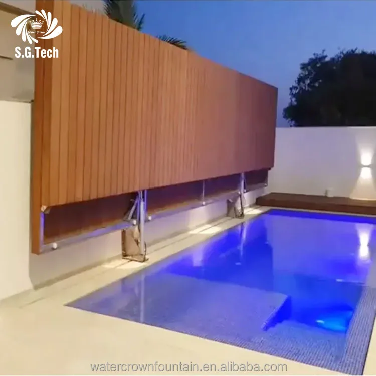 Water Crown Premium Custom High Quality Folding Pool Cover Super Space-Saving & Durable for Swimming Pool Use