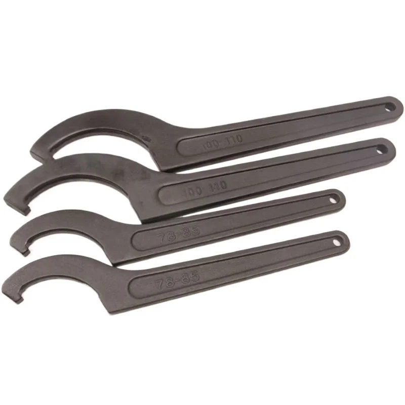 Crescent Wrench Hook Spanner Half Circle Nut Lever Water Meter Cover Hook Shock Absorber Spanner Oil Cylinder C-type Wrench