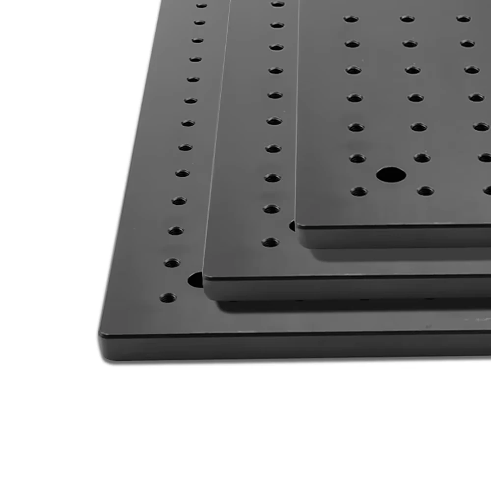 400x400x13MM High Precision Optical Flat Plate – Lab Hard Porous Aluminum Honeycomb Experimental Workbench with M6 Thread