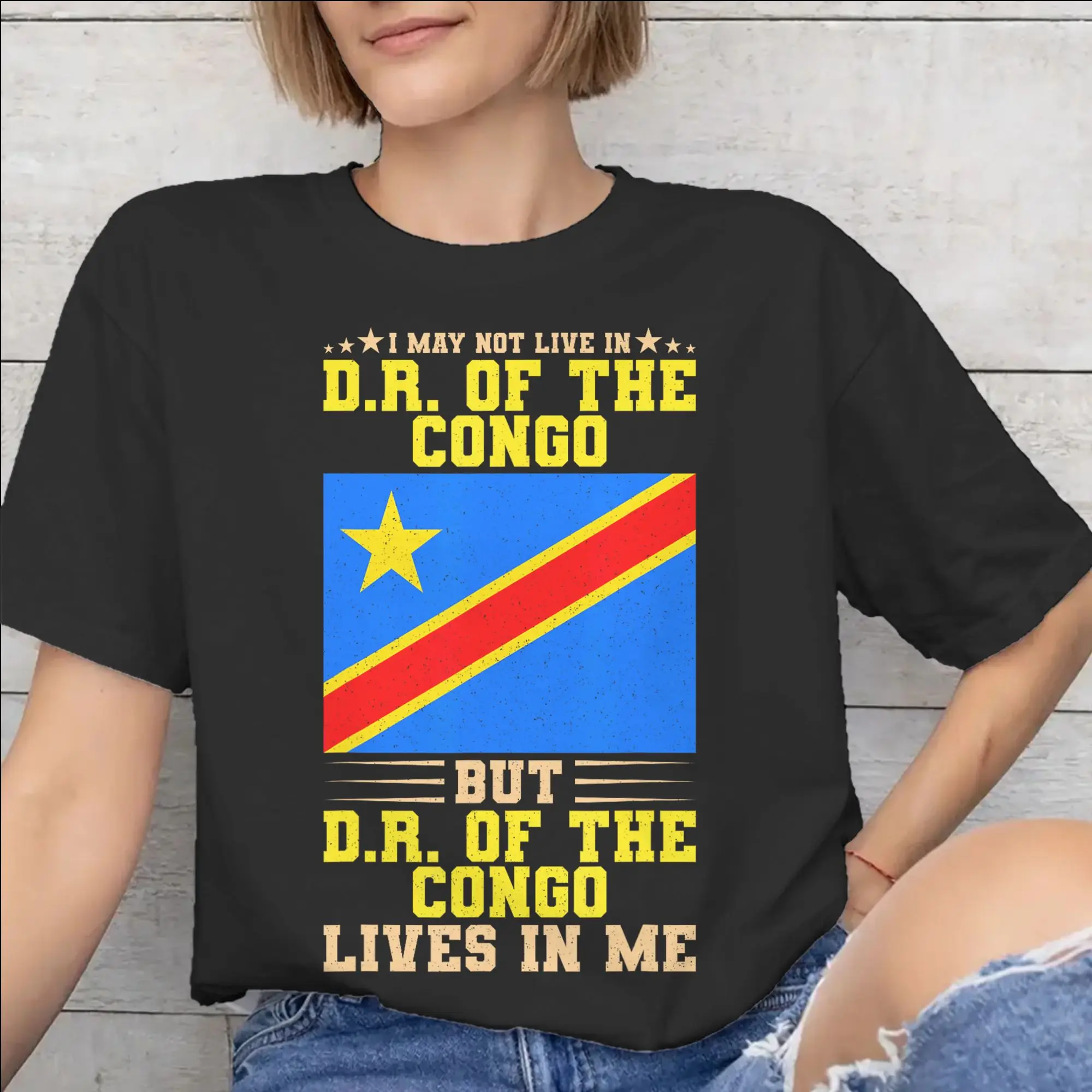 Republic Of Congo Congolese Flag Tee Shirt for Men Women Gift Idea T Shirts  Cotton Clothes
