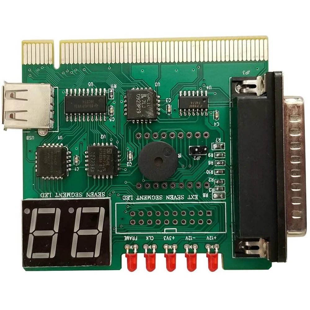 AA80 USB PCI PC Motherboard Diagnostic Analyzer POST Card with 2 Digit Error Code Display for Laptop PC Test and Analyze