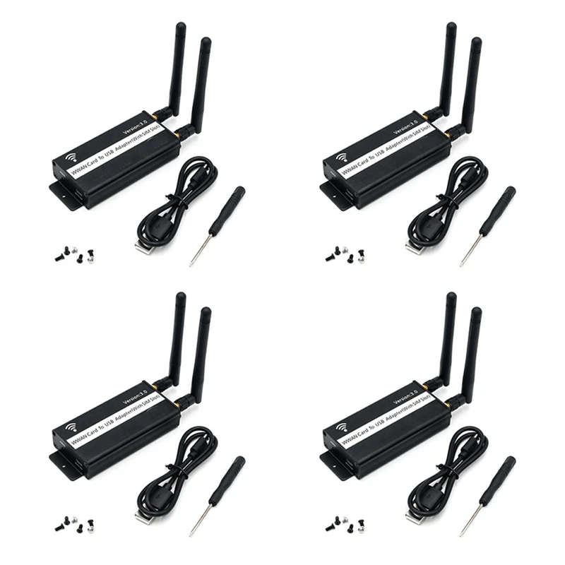 

4X Wireless NGFF M.2 Key B To USB Adapter With Sim Card Slot For WWAN/LTE/4G Module For Desktop/Laptop