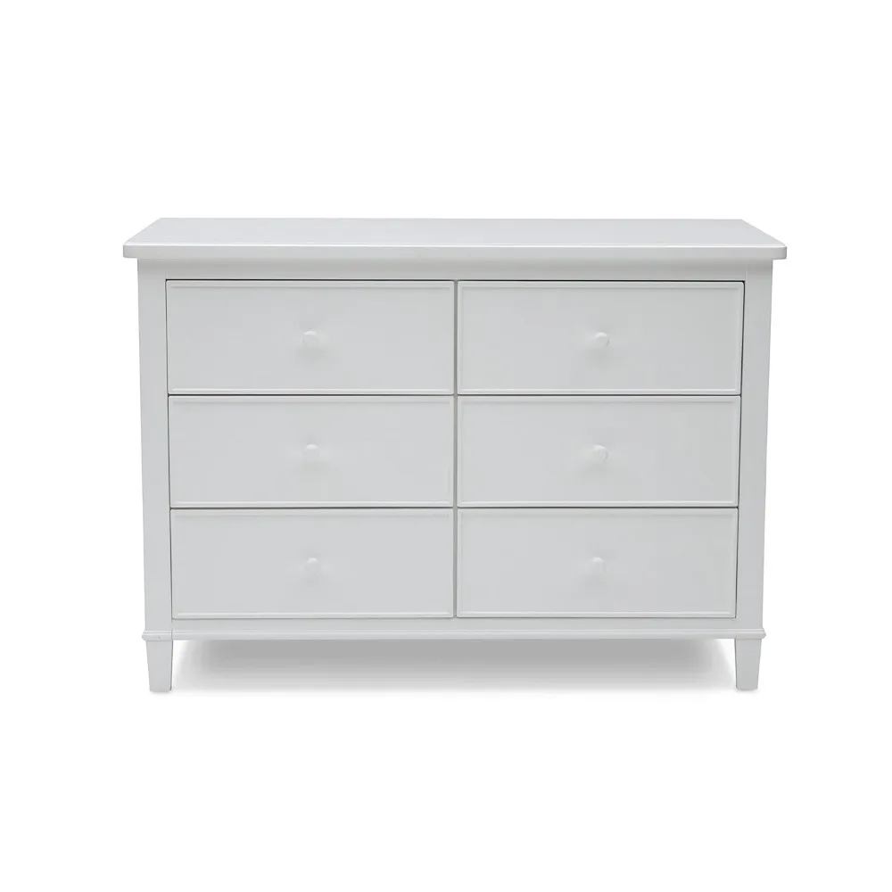 Delta Children Haven 6 Drawer Dresser, Greenguard Gold Certified, White