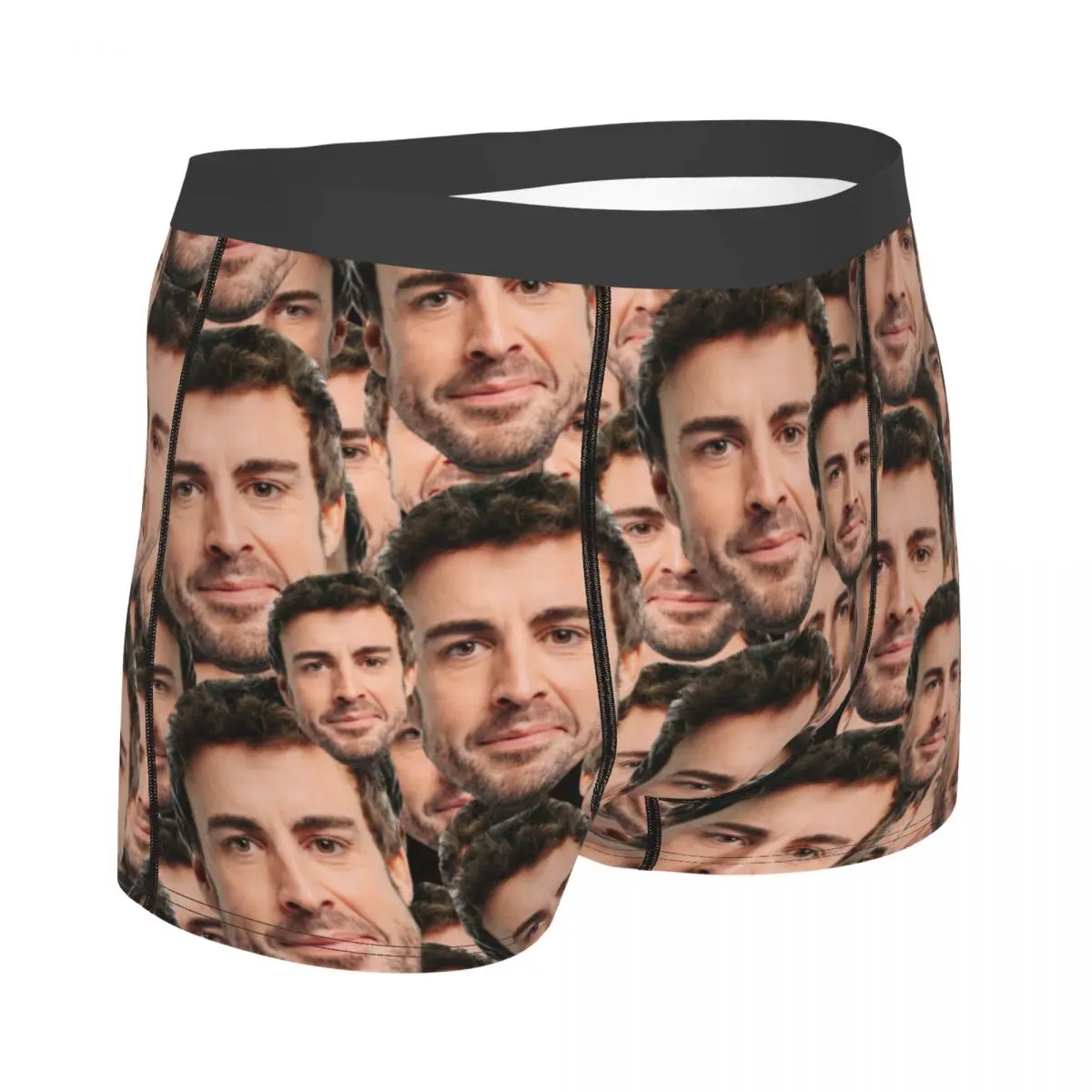 Alonso alonso boxer shorts para homens, cuecas muito respiráveis, shorts de impressão de alta qualidade, ideia do presente