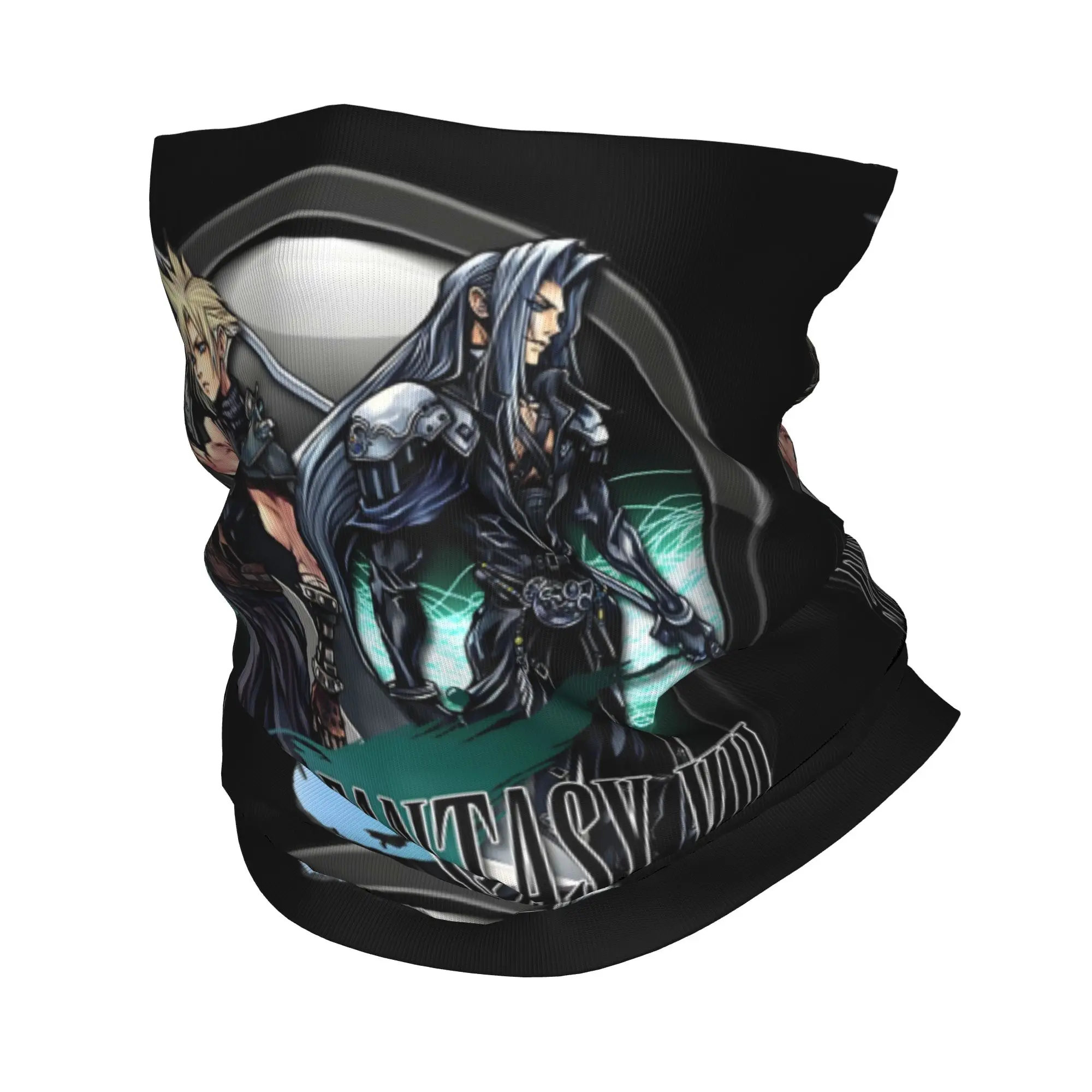 Cloud Sephiroth Final Fantasy Bandana Neck Warmer Women Men Winter Ski Tube Scarf Gaiter Game Japan Fantasy Video   Face Cover