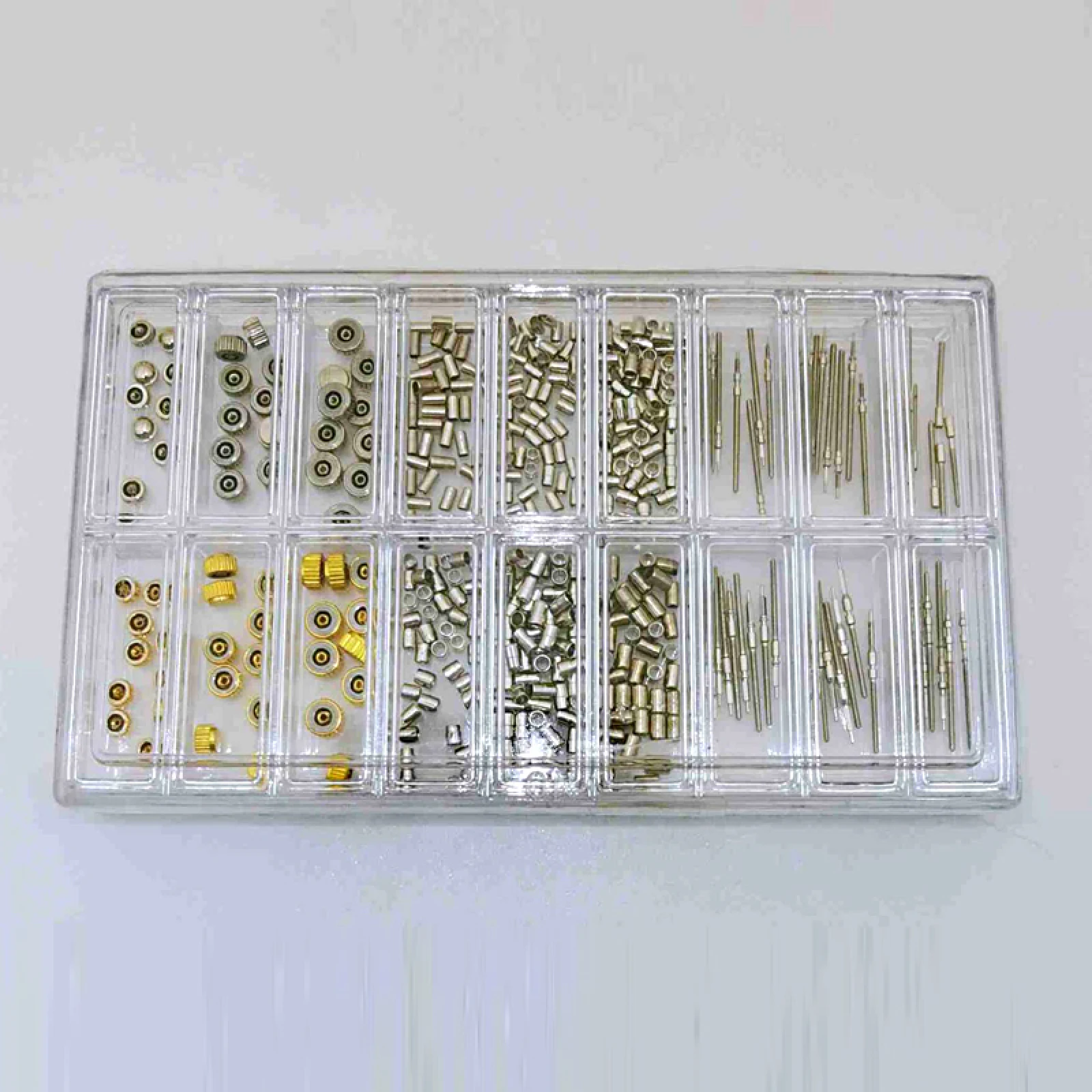 Mixed Watch Stem Crown Tube Set, Assorted Sizes 3.5-5mm Crowns & Stems for 2035 2836 8200 7009 8205 Watch Accessories