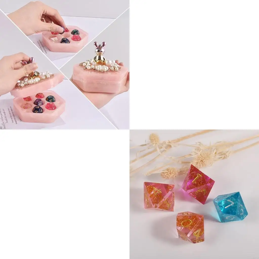 

Dices Art Craft Mold Crystal Epoxy Resin Mold Dices Digital Game Silicone Mould