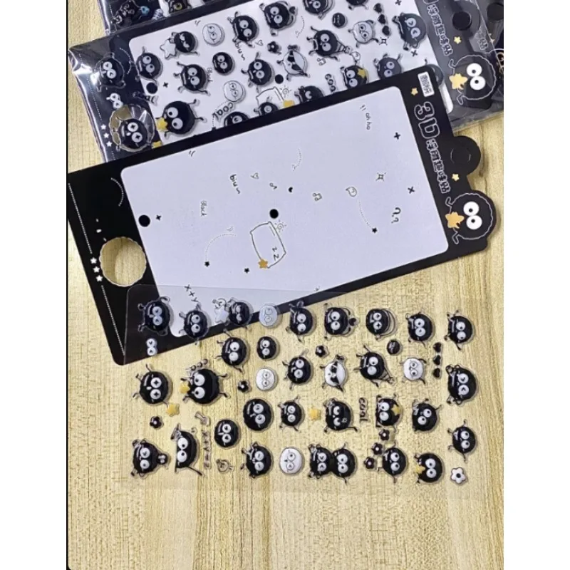 

Мультяшный карбоновый черный кот, 3D забавная наклейка, милые детские наклейки для телефонов для девочек, тисненое клейкое искусство для детей, 1 шт., классические игрушки