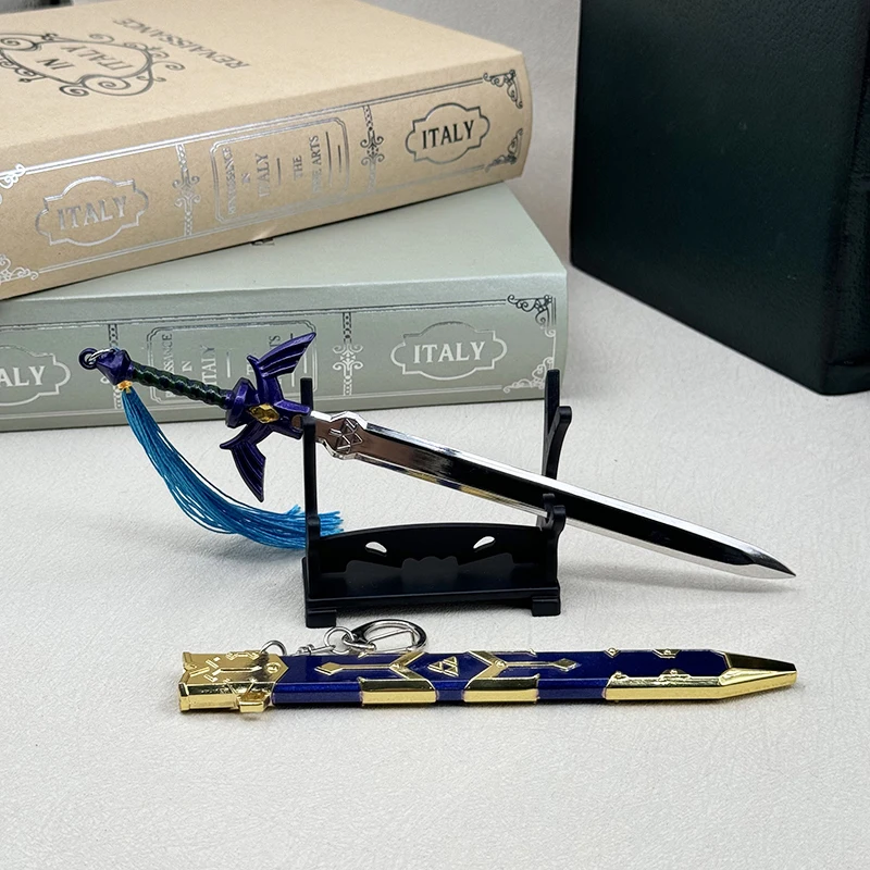 21cm Master Sword Link Tears of the Kingdom LoZ Game Peripherals Breath of the Wild Metal Weapon Model Home Ornament Crafts Toys