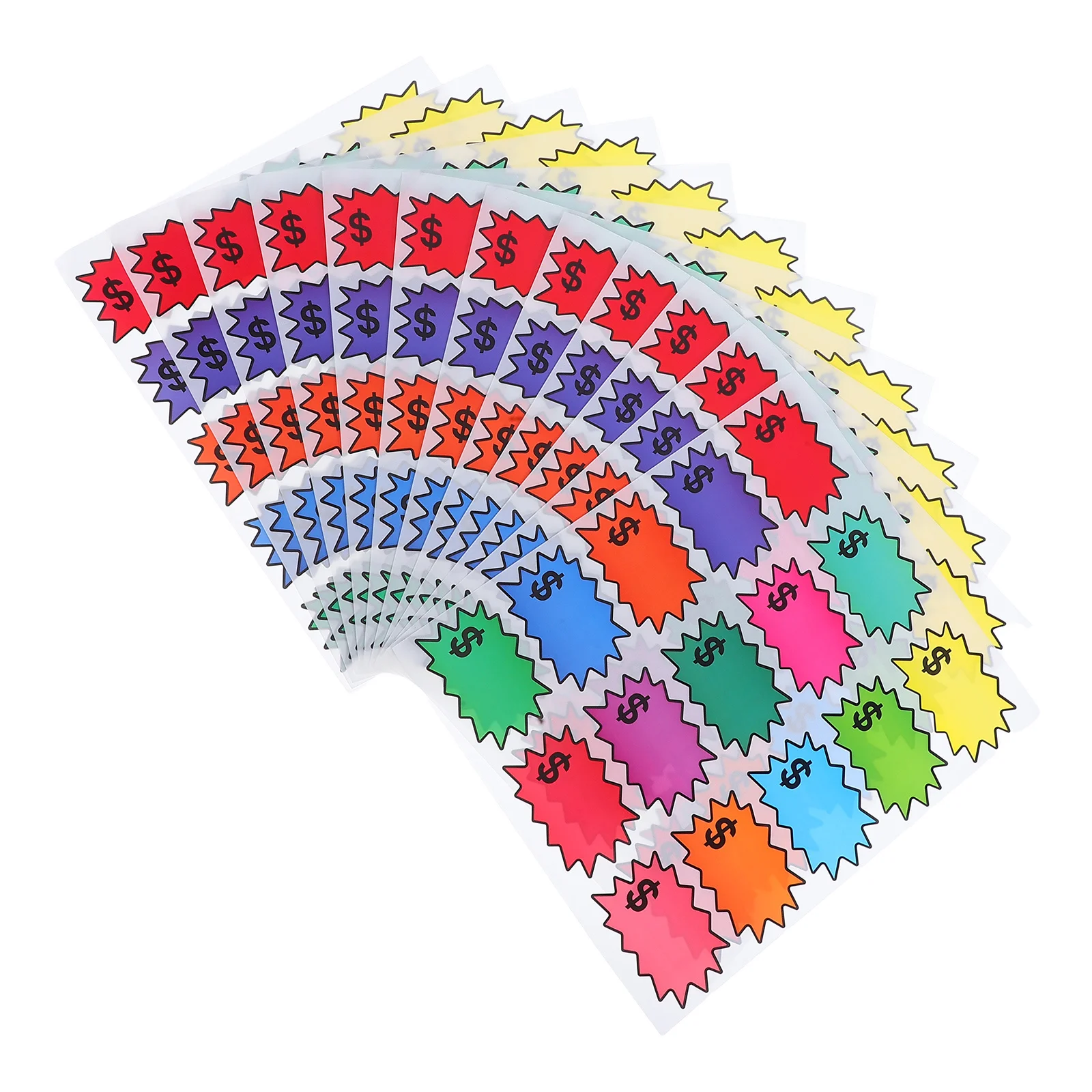 

180Pcs Price Label Stickers Multicolor Retail Sale Signs Handwritten Adhesive Tags for Supermarket Store Display Bright