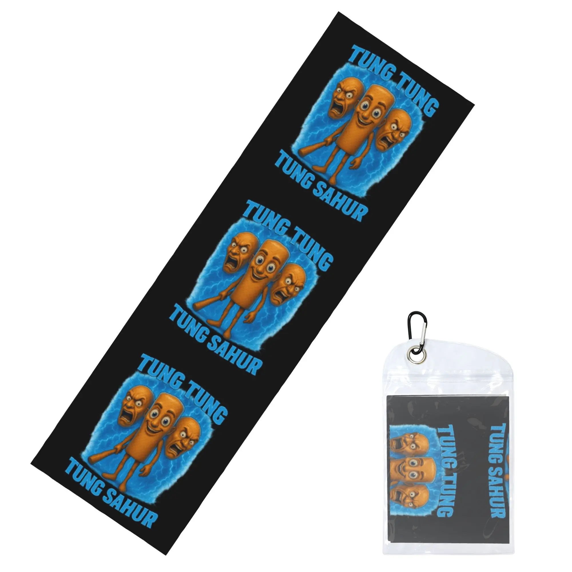Tung Tung Tung Sahur Funny Meme Italian Brainrot Cold Exercise Towel  Yoga And Fitness Running Activities Travelling Towels