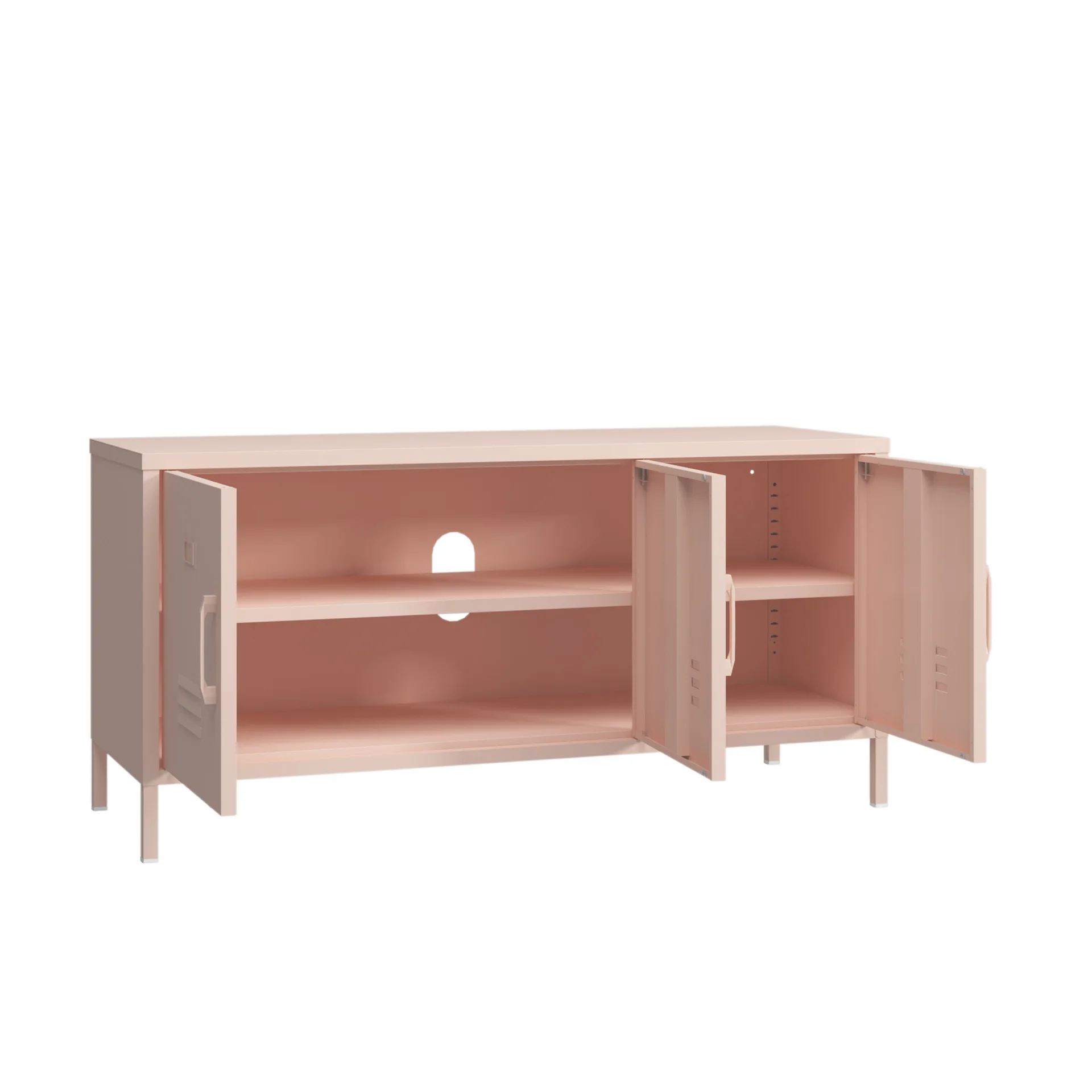 Imagen 4: Mueble de TV de color sólido, taquilla de acero para sala de estar, dormitorio y hogar