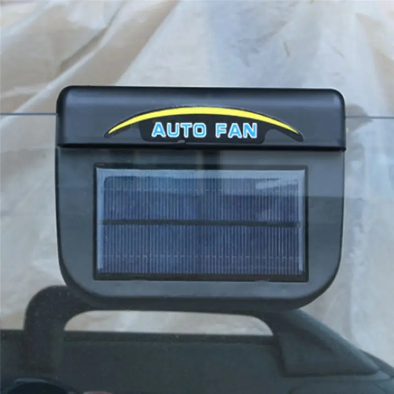 A21F-Car Fan Solar Powered Auto Window Fan Colder Air Vent Cooling Air Circulator With Ventilation Car Solar Cooler Fan