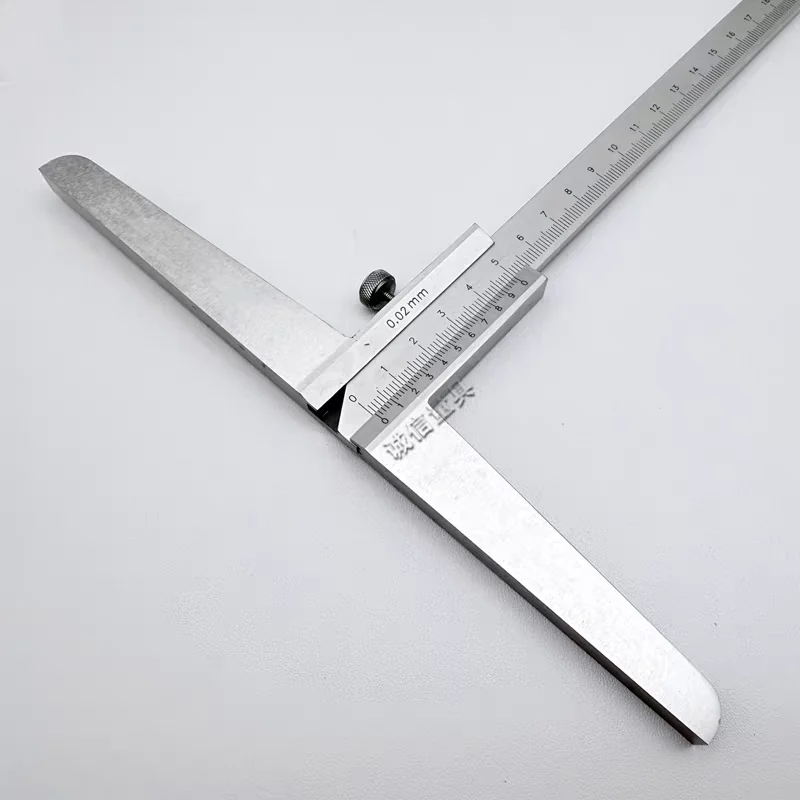 Long bridge depth Vernier caliper 200mm width crossbar big large groove hole measure tools step lengthen extend elongate base