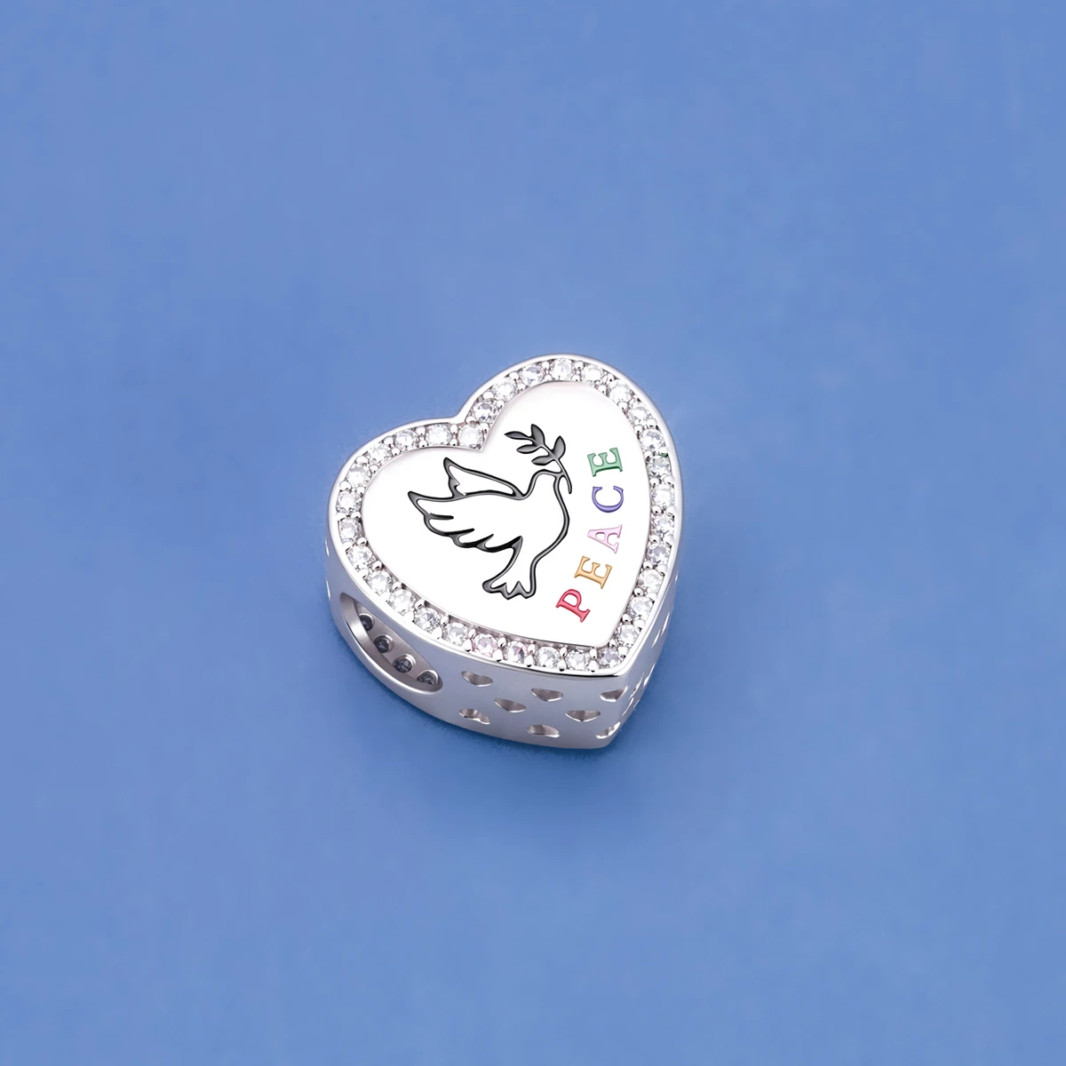 Pan Charms Guardian Angel Peace Dove Family Love Heart Beads Fit Original Bracelet Jewelry DIY Birthday Christmas Gift for Her view 6