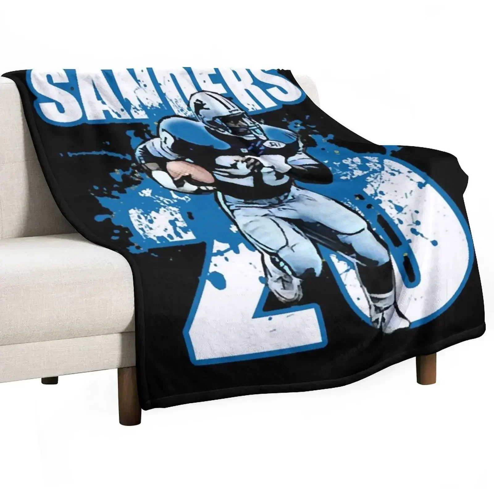 

Barry Sanders 20 Throw Blanket Anti Shedding Soft Fuzzy Blanket for Home