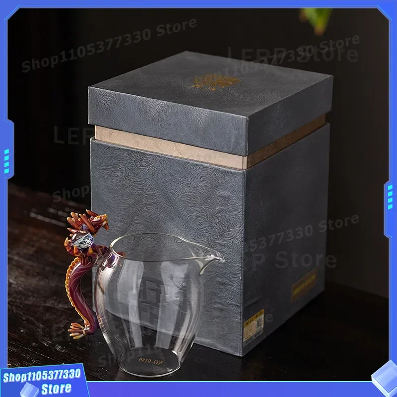 Handmade High End Lacquer Kung Fu Tea Set Fair Cup Glass Male Cup Household Collection Tea Sea Premium Quality Gift Premium