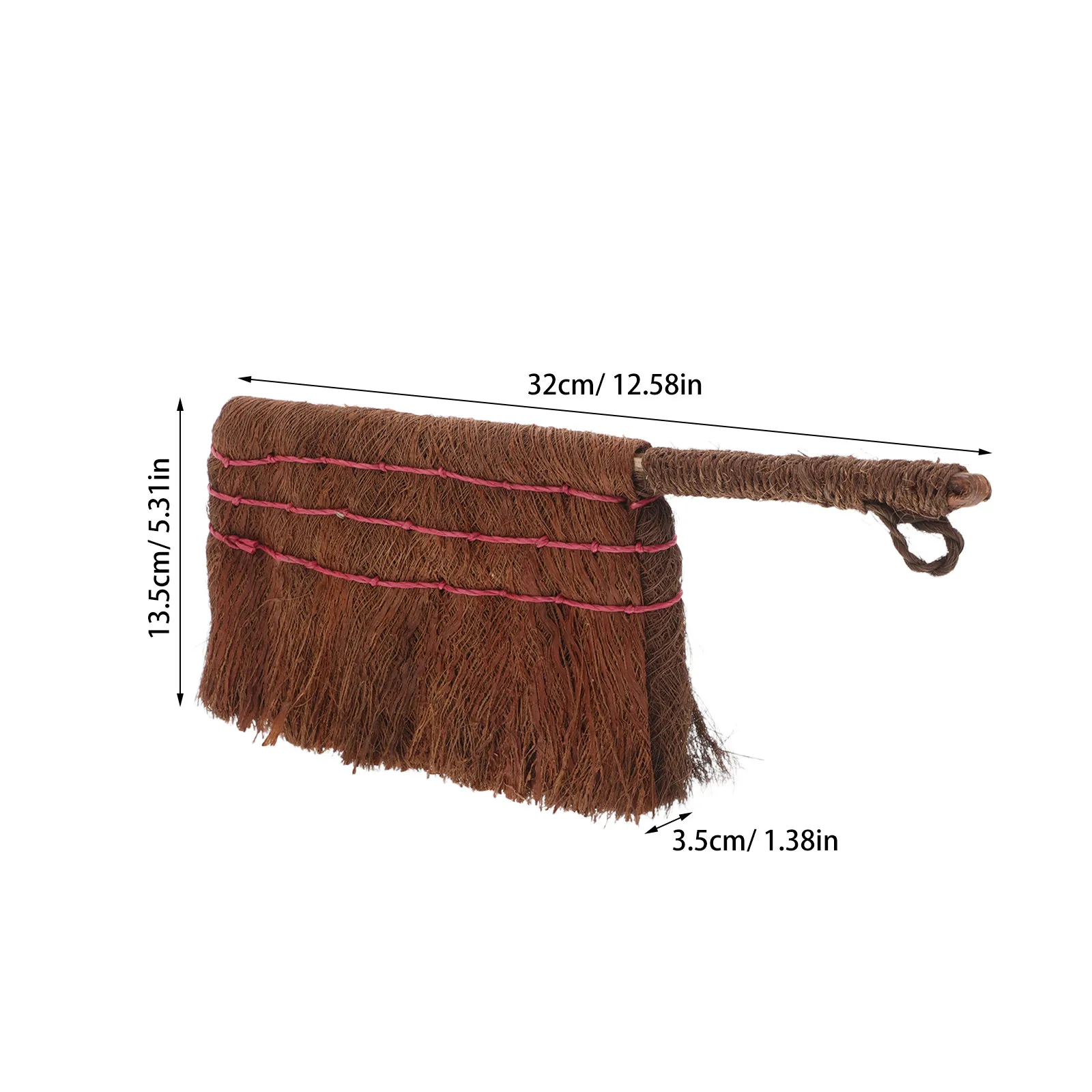 Premium Woven Palm Brush for Gardening Flowerpot Cleaning Vegetable Scrubbing Bonsai Maintenance Produce Washing Kitchen Dish