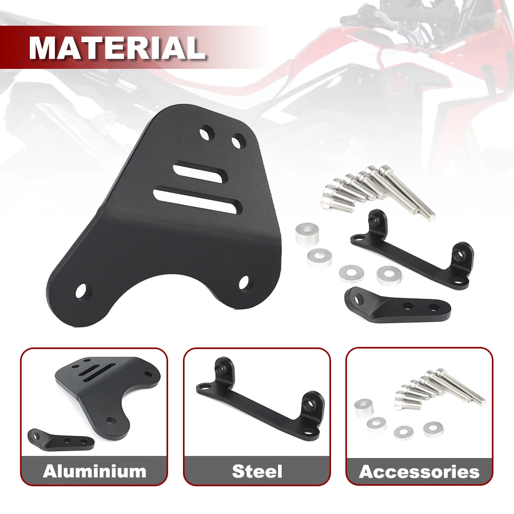 Fit For Honda Africa Twin CRF1000L CRF 1000L 2016-2017 Motorcycle Accessories Brace Peg Support Mounting Bracket Black