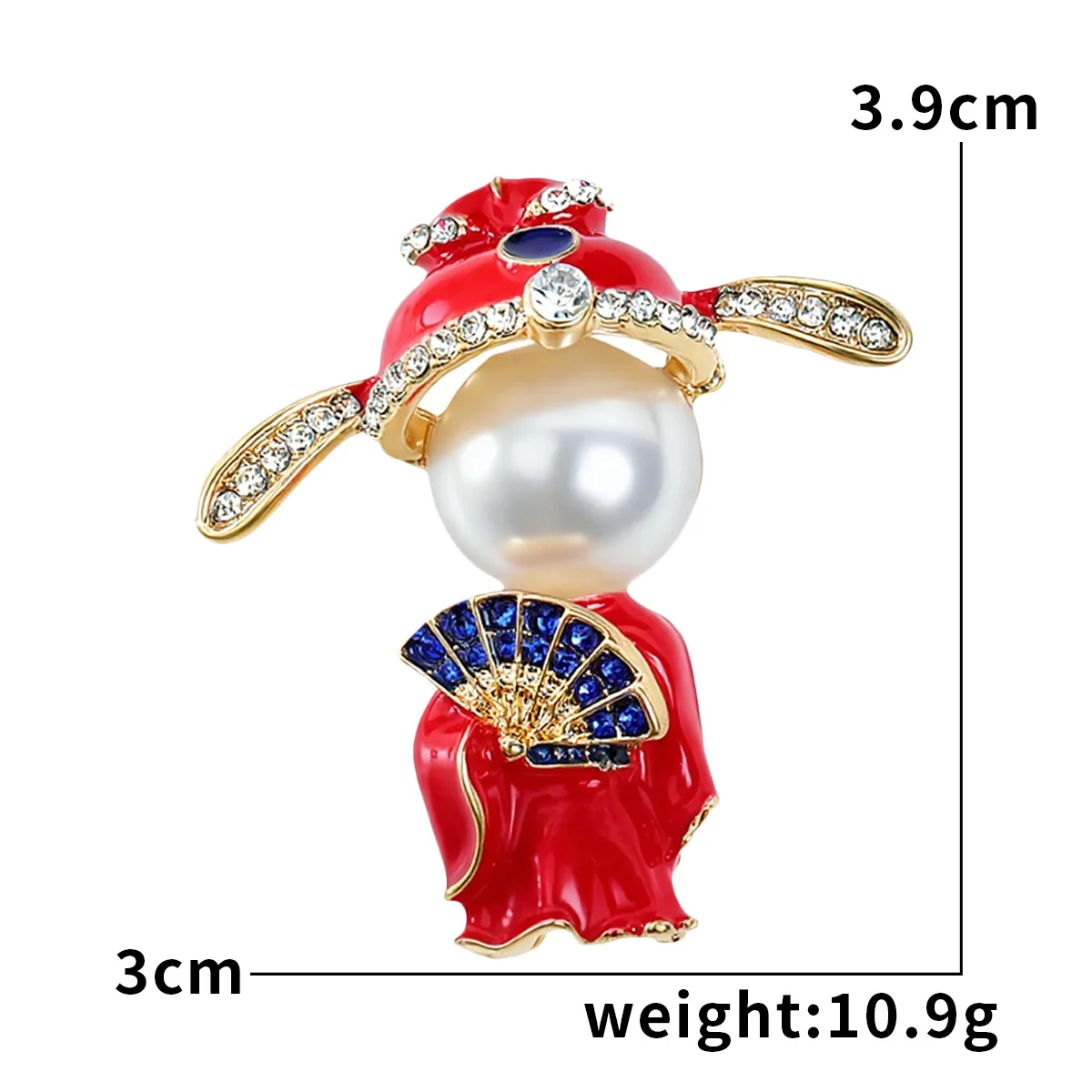 دبوس بروش النمط الصيني الصين شيك تاج الأوبرا الصينية التقليدية دبابيس لتزيين الملابس شارات دبوس المجوهرات