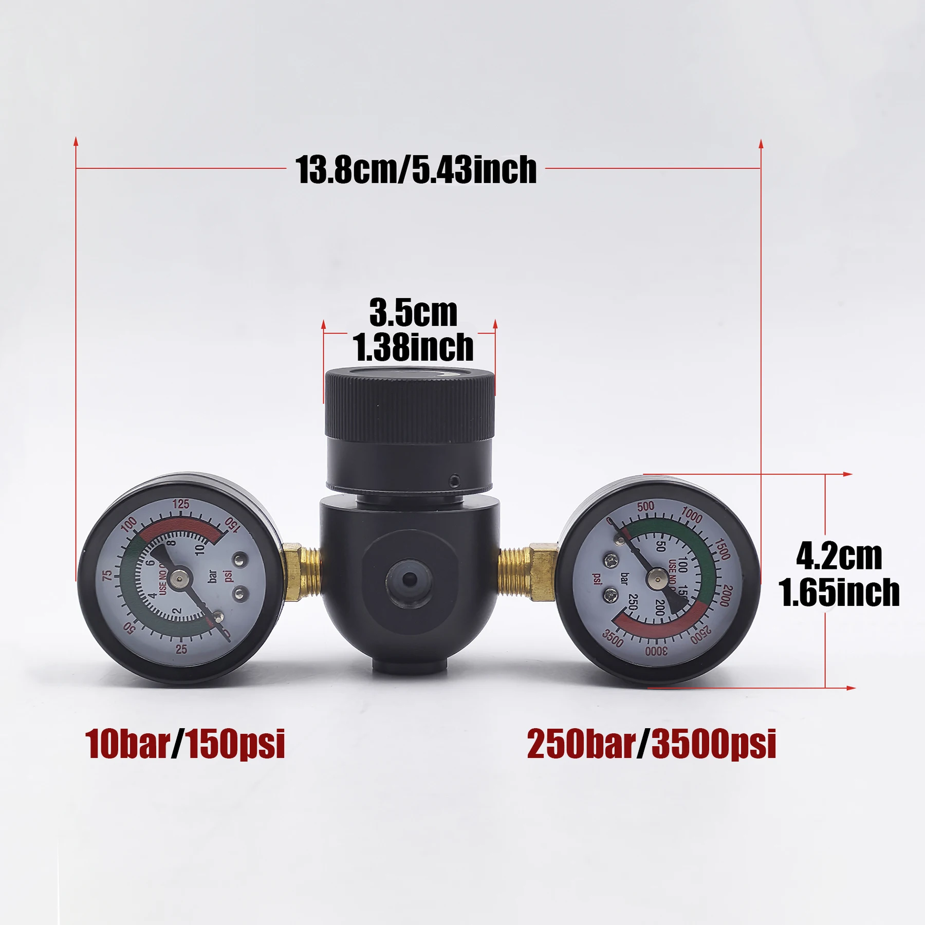 Cream Dispenser Regulator Nitrous Oxide Charging Adapter Output 0~9bar(130psi) Adjustable Pressure Reducing Valve for N2O Tank