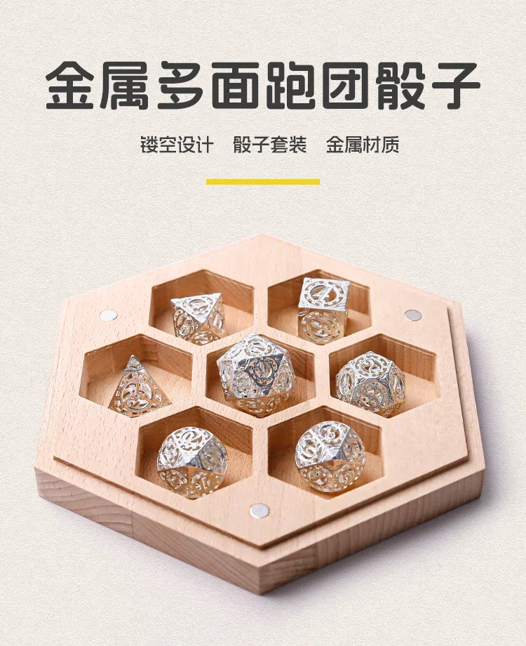 Dice set, polyhedral board game dice