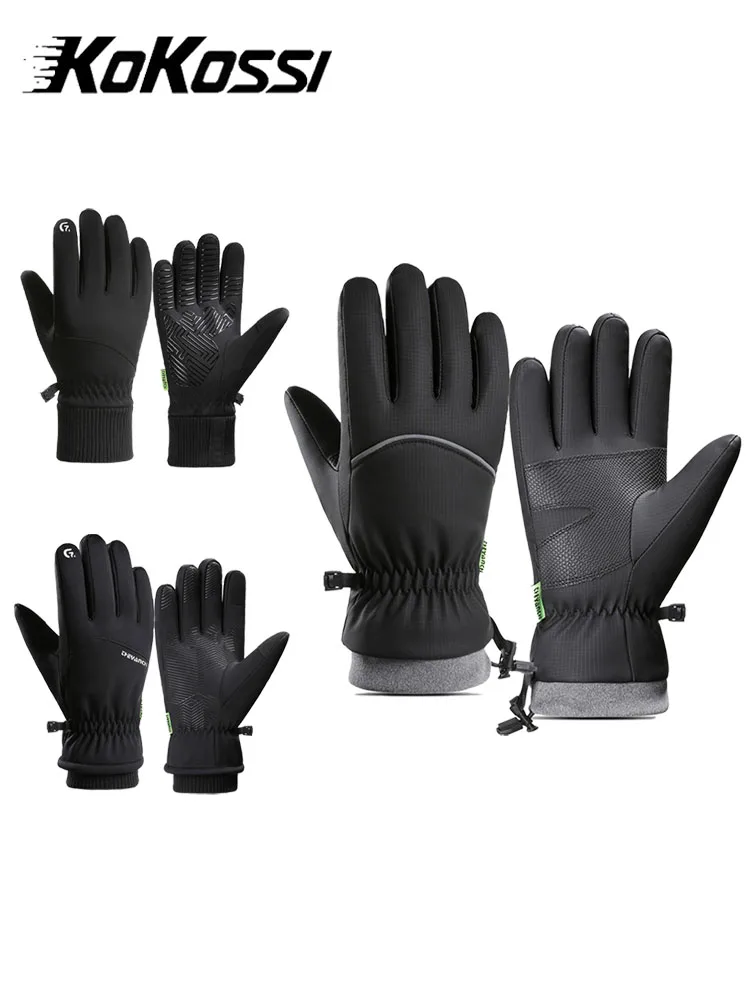 AliExpress KoKossi Winter Touch Screen Slip Wear-resistant Cycling Gloves Windproof Waterproof Motorcycle Gloves Outdoor Running Motorcycle