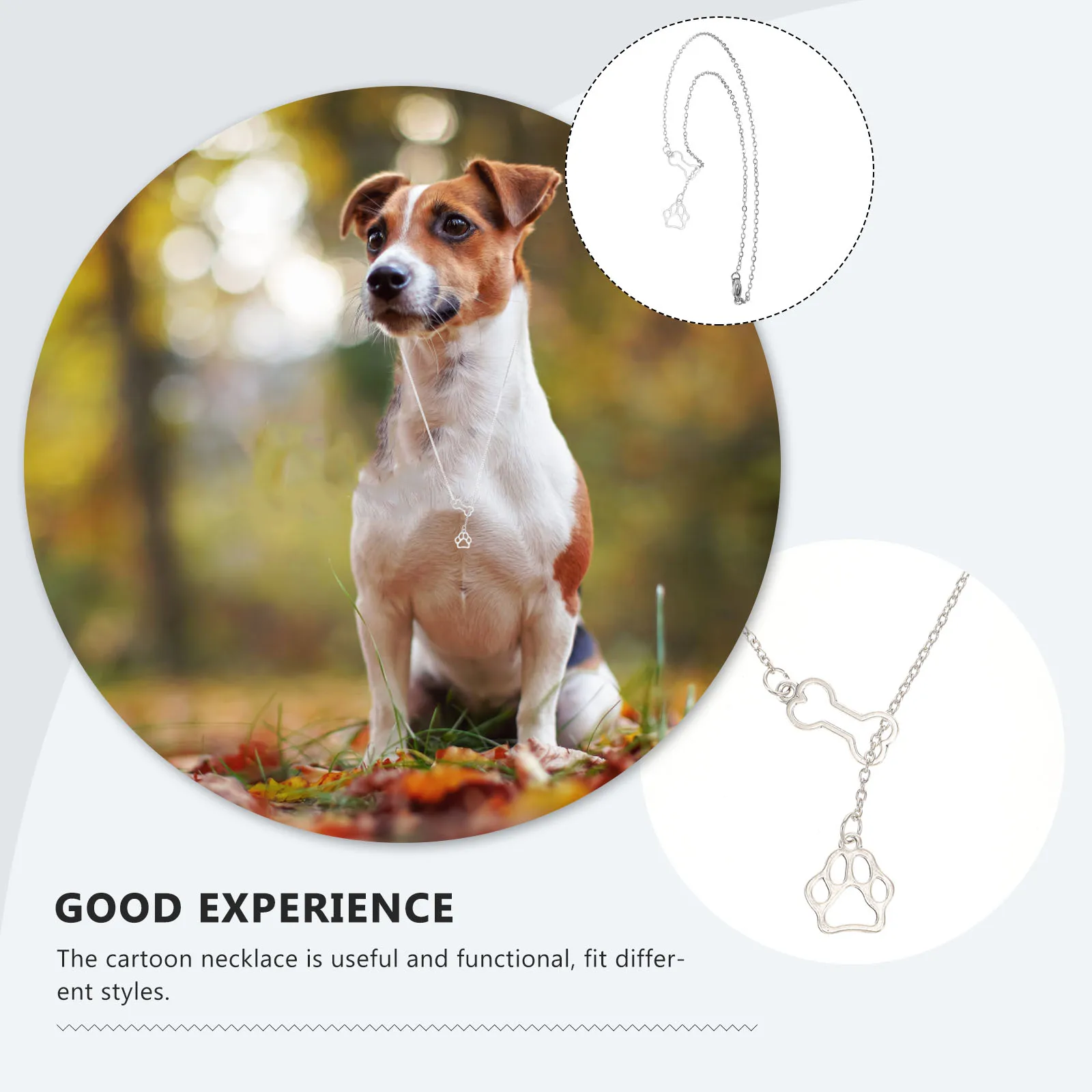 

Dog Cartoon Necklace Small Alloy Pendant Lightweight Decorative Jewelry for Dog Neck Alloy Cartoon Necklace Neck Pendant Chain
