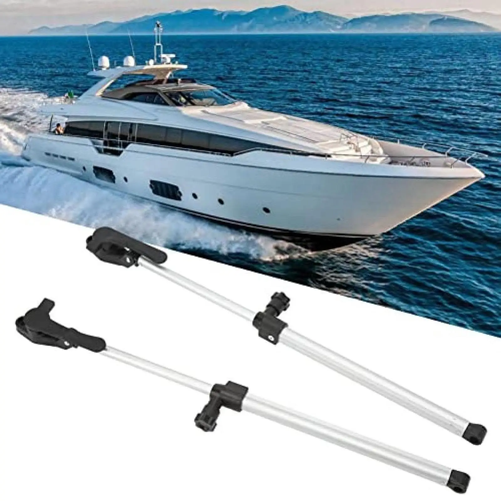 

2Pcs RV Window Support Rods Aluminium Alloy Easy to Install Premium Practical